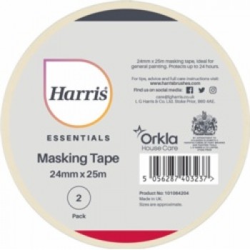 Essentials Masking Tape Pack 2 - 24mm x 25m Essentials Masking Tape Pack 2 - 24mm x 25m