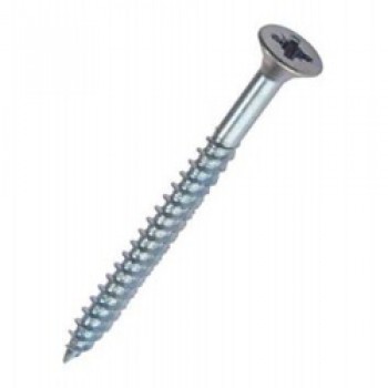 Countersunk Zp Screws, Pack of 10 - 5x100mm