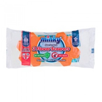Anti-Bac Antigrease Scourers - Flower Pack 2
