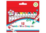 12 Pack Jumbo Wax Crayons