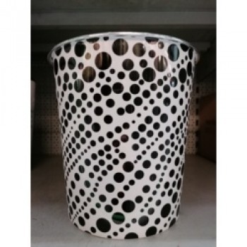 Waste Bin - Black Dots