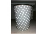 Waste Bin - Grey Dots