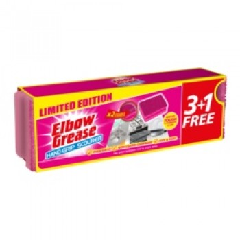 Hand Grip Pink Scourer - 4 Pack Hand Grip Pink Scourer - 4 Pack