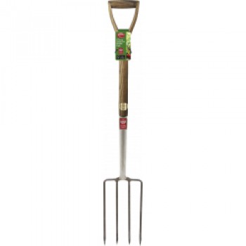 Ash Handle Stainless Steel Border Fork - Length: 95cm Ash Handle Stainless Steel Border Fork - Length: 95cm
