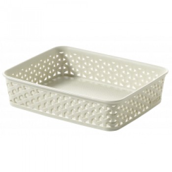 My Style Rattan Tray - Vintage White A5