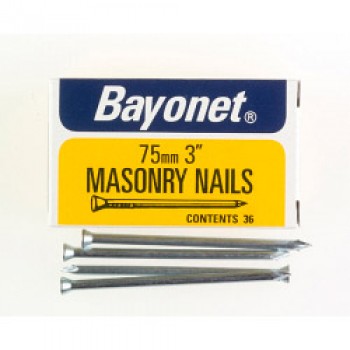 Masonry Nails - Zinc Plated (Box Pack) - 75mm
