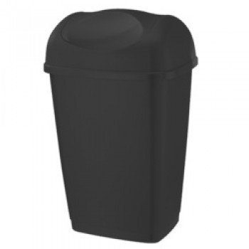 Swing Top Bin 50L - Black