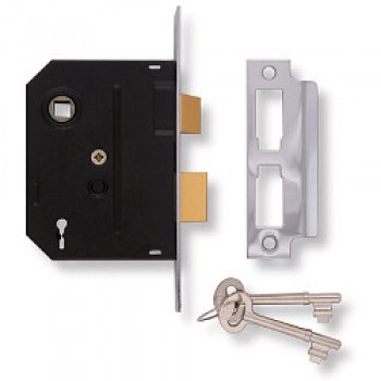 2 Lever Mortice Lock - Polished Brass Finish 3