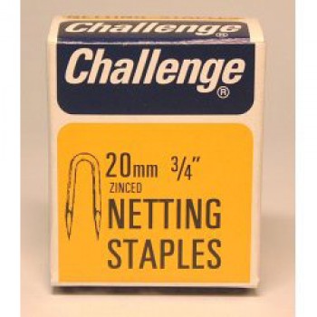 Netting Staples - Zinc Plated (Box Pack) - 20mm Netting Staples - Zinc Plated (Box Pack) - 20mm
