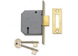 3 Lever Mortice Deadlock - Satin Chrome Finish 3