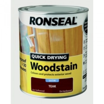 Quick Drying Woodstain Satin 250ml - Teak