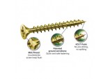Woodscrews With Yellox Coating - Box 100 5.0mm x 100mm