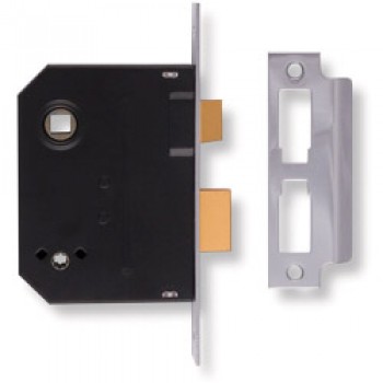 Mortice Bathroom Lock - Chrome Finish 2.5 Mortice Bathroom Lock - Chrome Finish 2.5