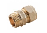 Compression Straight Connector - Male - 15mm x 1/2 MI