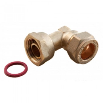 Compression Angle Tap Connector - 15mm x 1/2