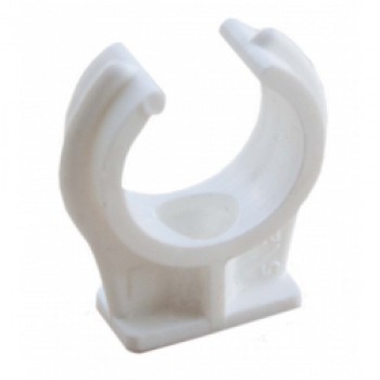 Snap On Pipe Clip - 15mm (Pack 8)
