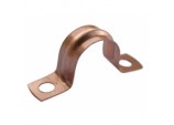 Saddle Pipe Clips - Copper - 22mm (Pack 6)