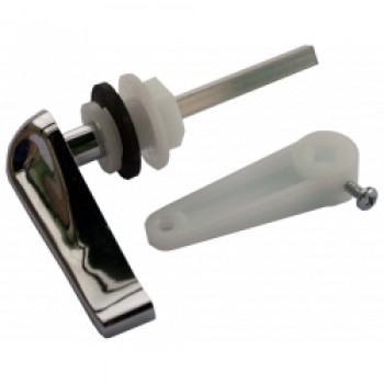 Low Level Cistern Handle Pack - Chrome Plated Plastic Low Level Cistern Handle Pack - Chrome Plated Plastic