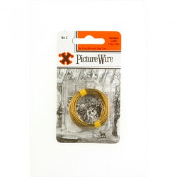 Brass Picture Wire (Blister Pack) - No. 2
