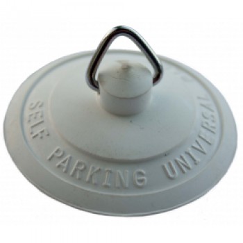 Self Park Plug White Rubber - Basin Self Park Plug White Rubber - Basin