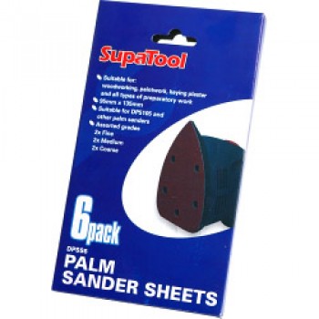 Palm Sander Sheets - 6 Piece